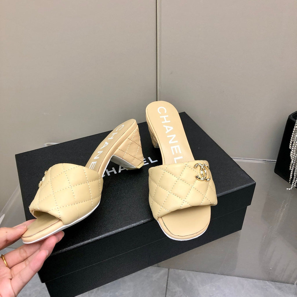 Chanel Mules Beige