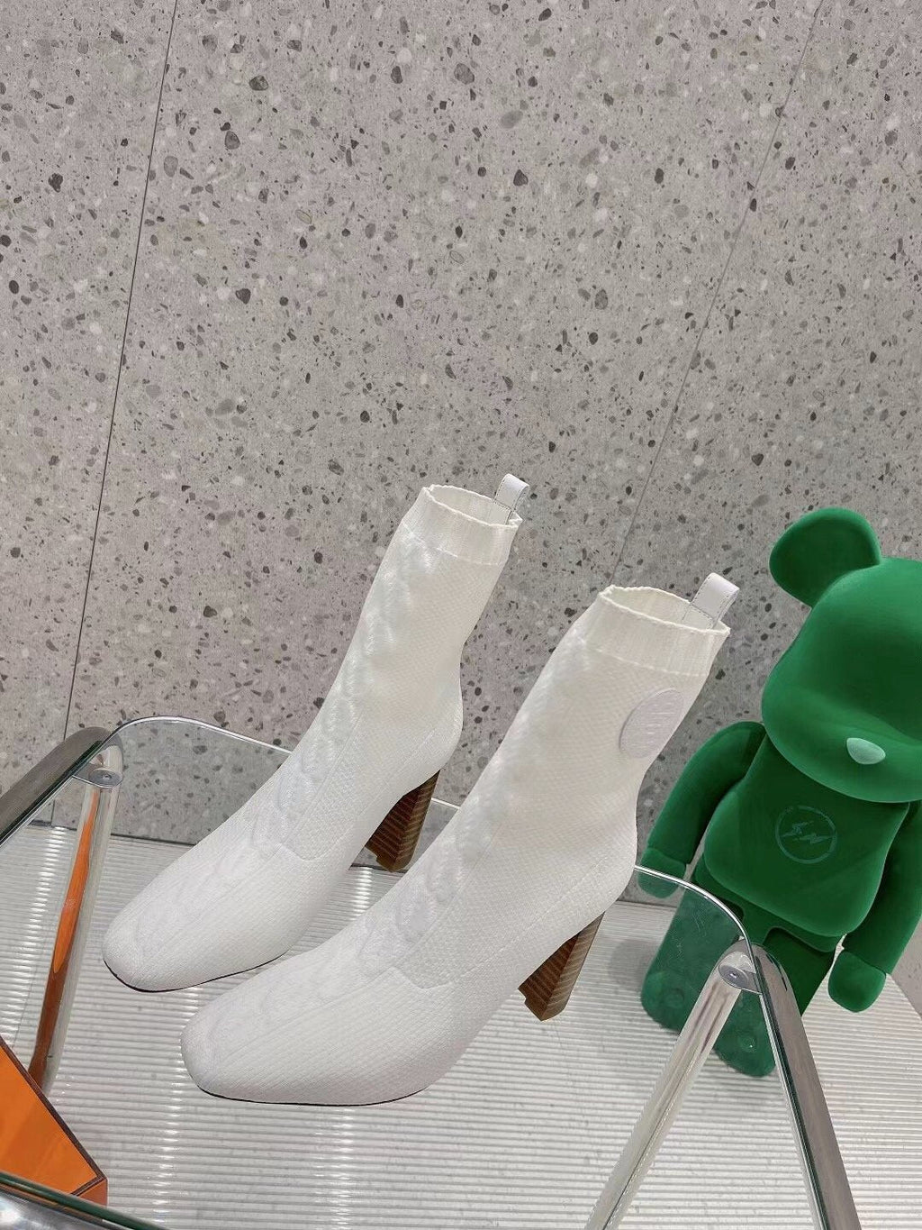 Hermes Volver 90 Ankle Boot White