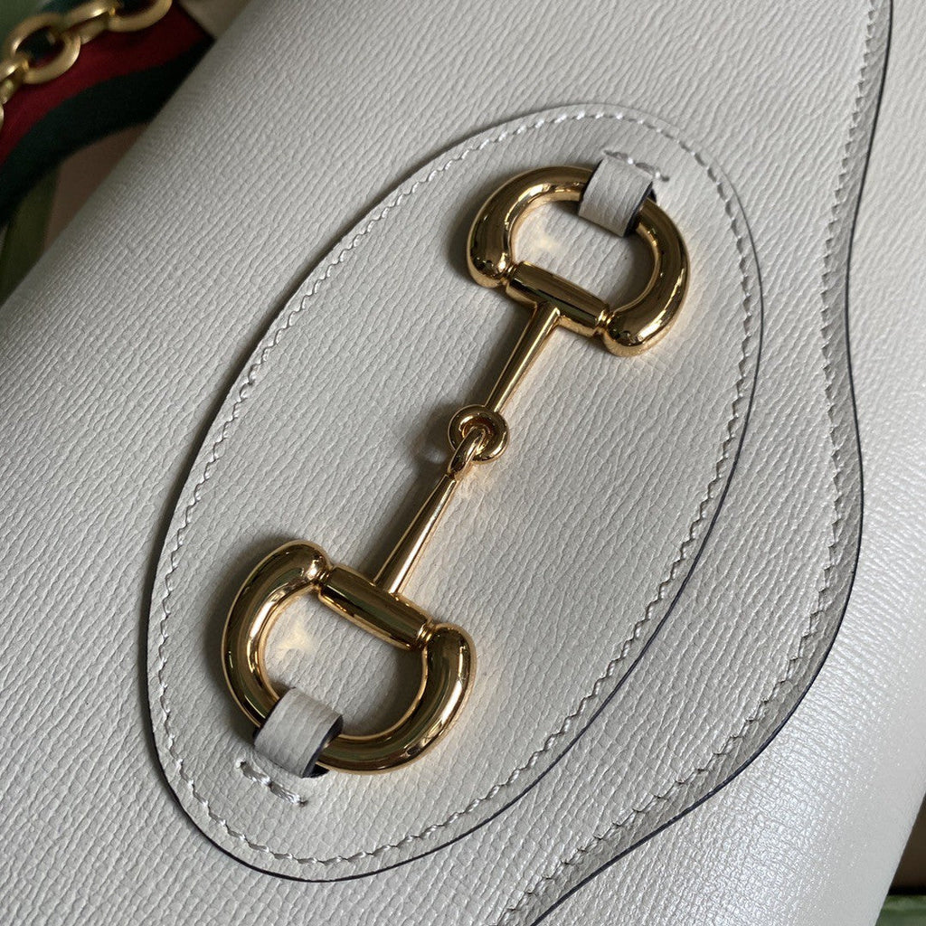 Gucci Horsebit 1955 Small Bag 26cm White