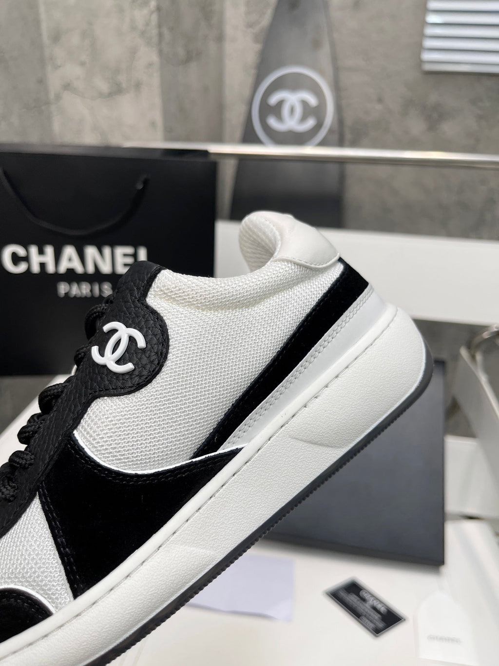 Chanel Trainers Sneakers White/Black