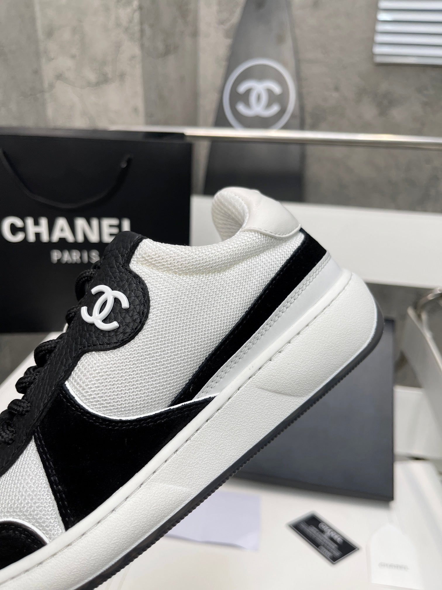 Chanel Trainers Sneakers White/Black