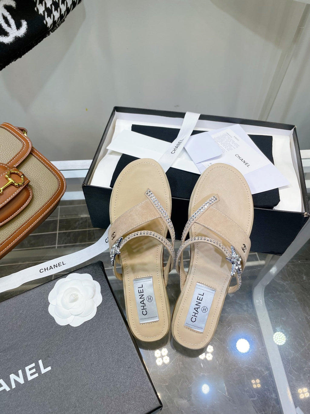 Chanel Sandals Cream