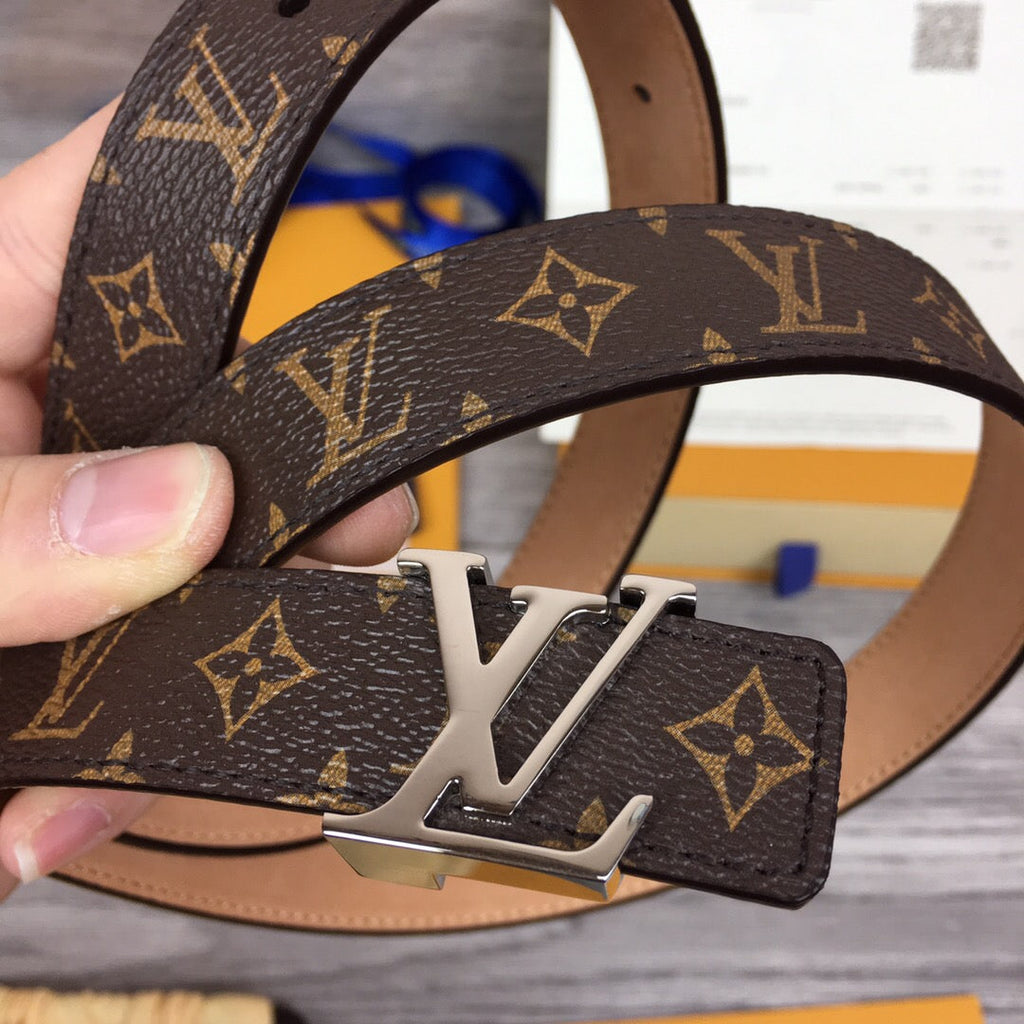 Louis Vuitton LV Initiales Belt Brown