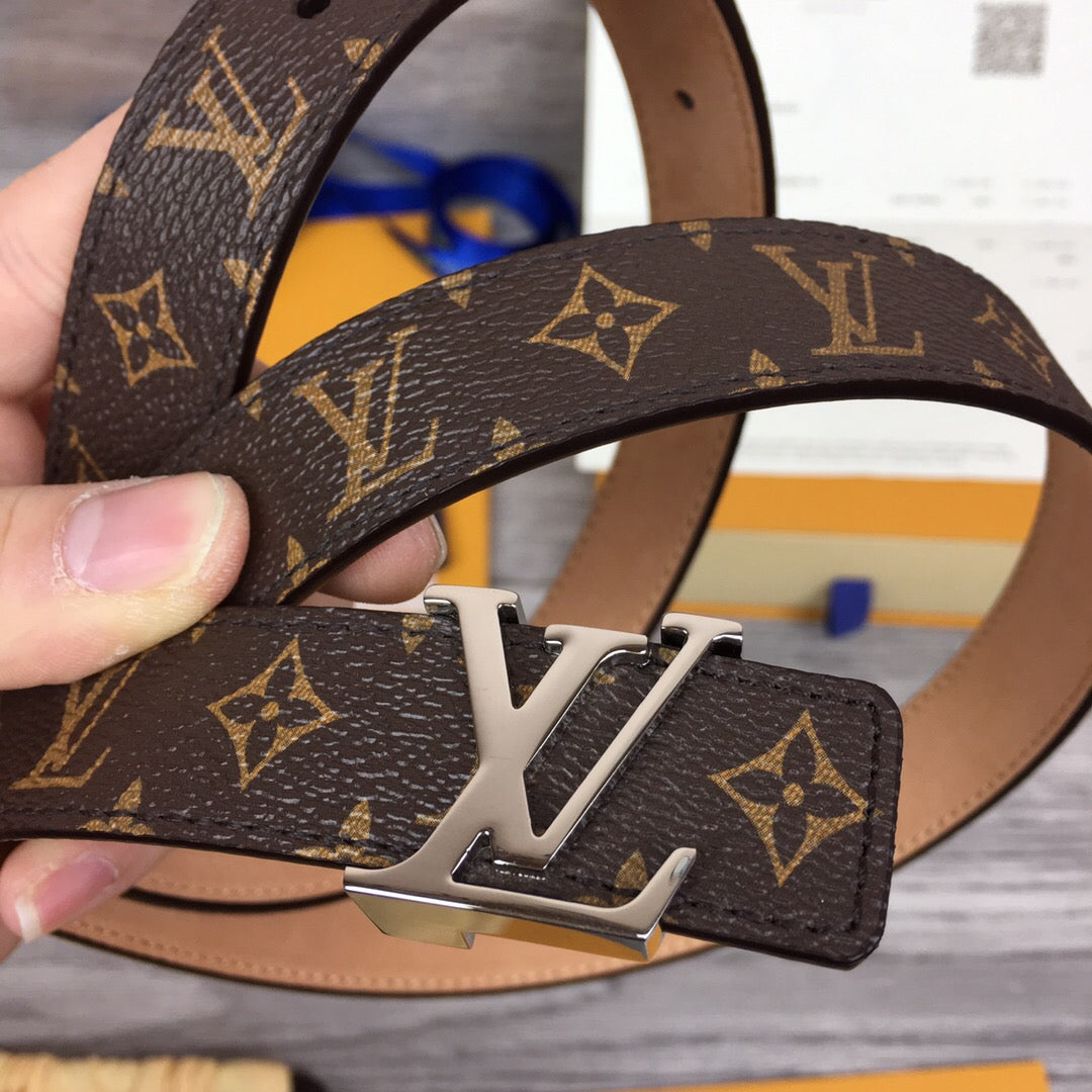 Louis Vuitton LV Initiales Belt Brown