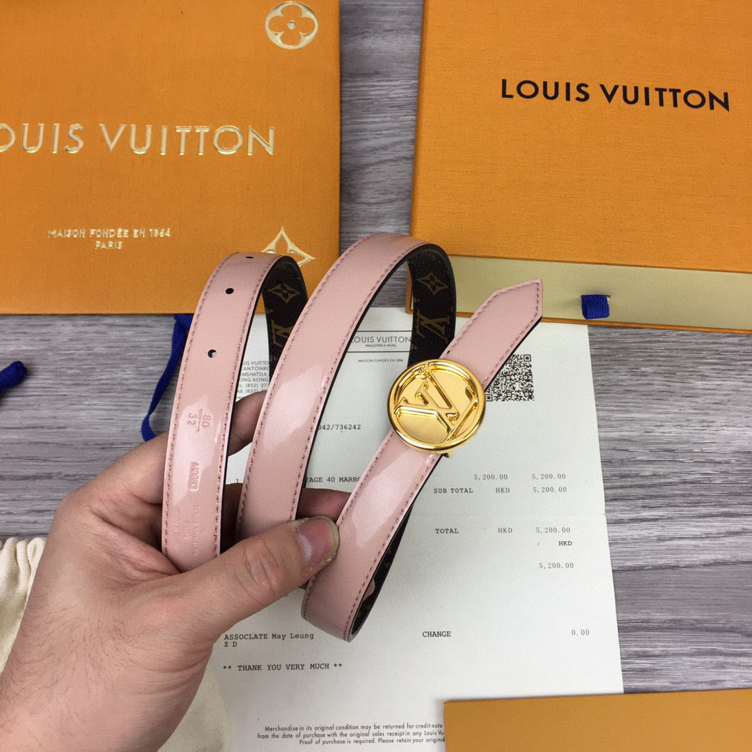Louis Vuitton Cricle Belt Pink
