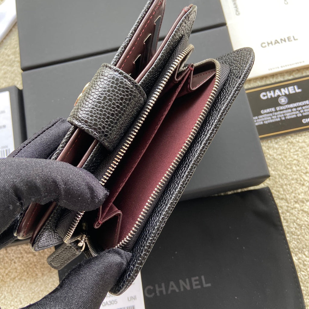 CO-CO Chanel Medium Wallet With Silver Hardware 15cm