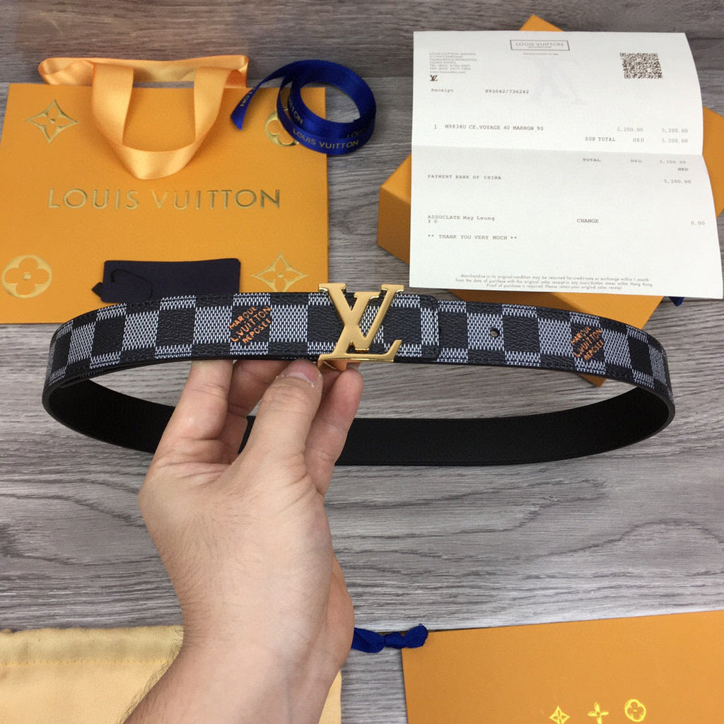 Louis Vuitton LV Initiales Belt Black