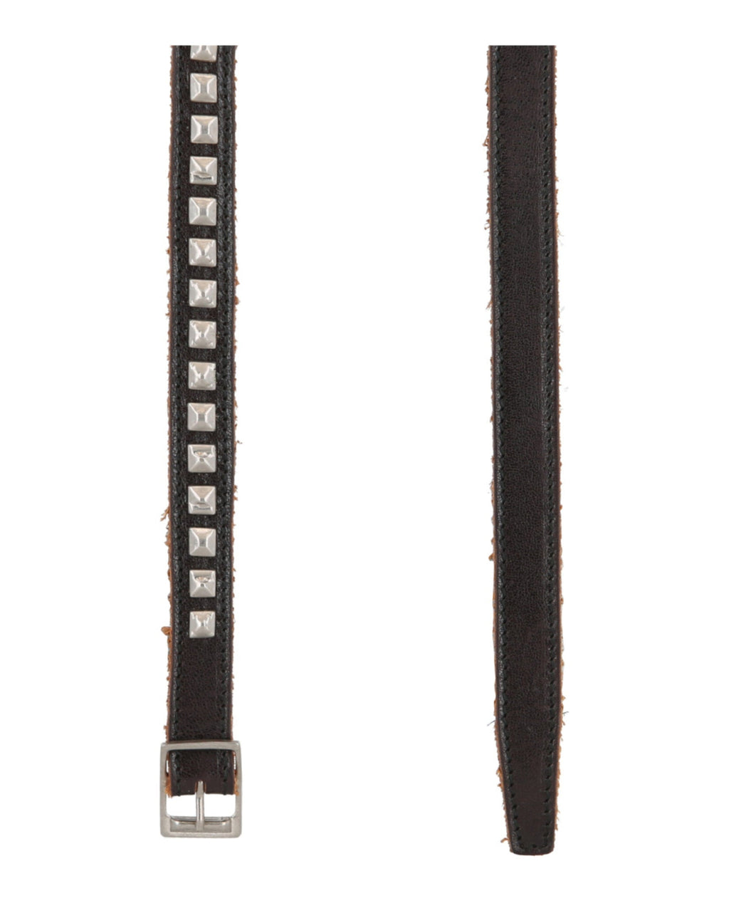 Studded Leather Thin Belt