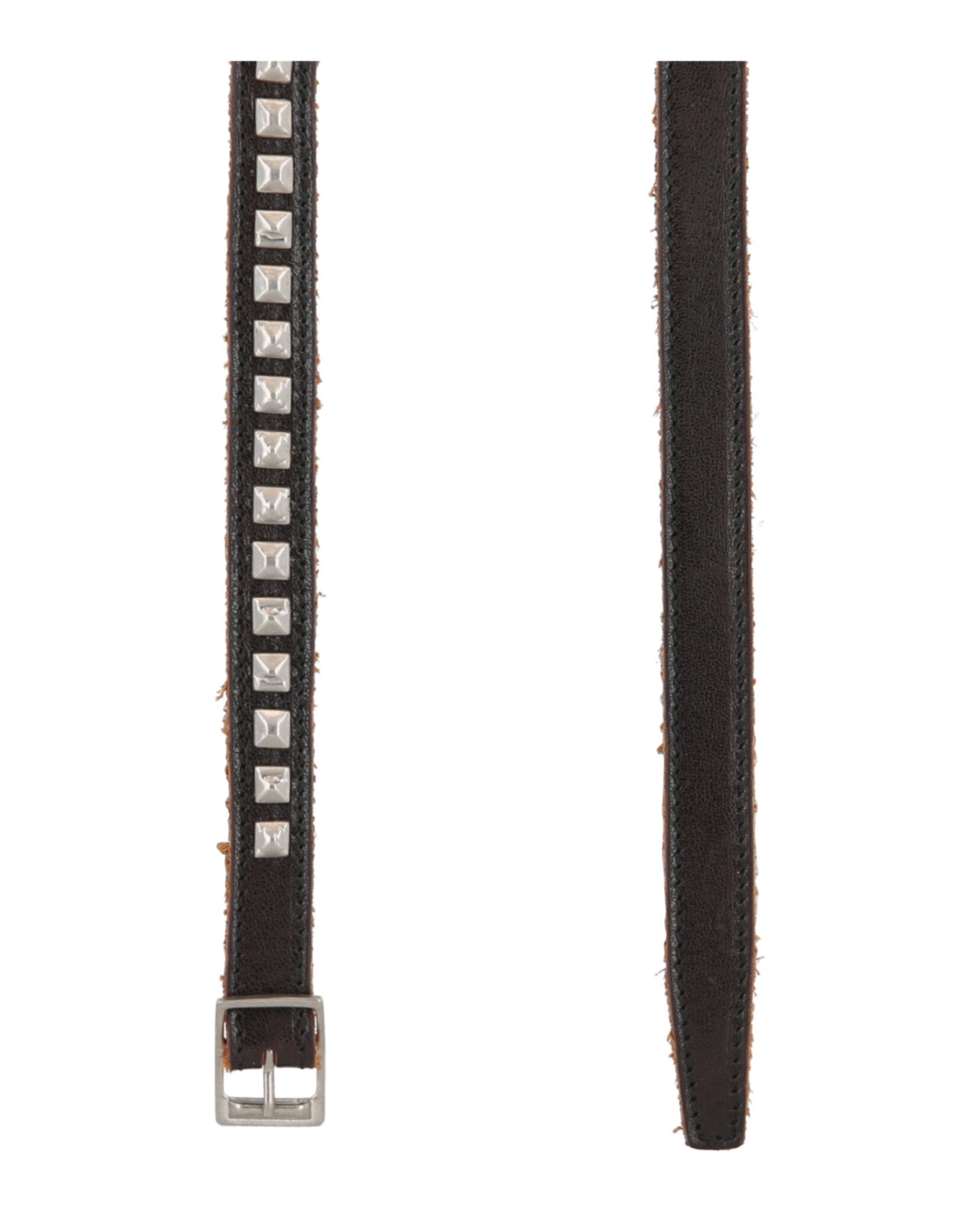 Studded Leather Thin Belt