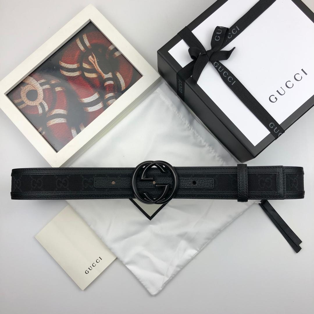 Gucci Belt With Double G Buckle Black