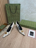 Gucci Balenciaga The Hacker Project Square Knife Pump White