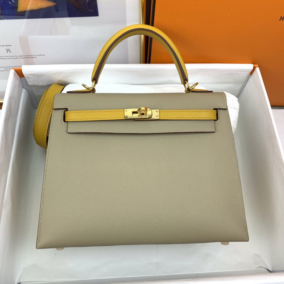 Hermes Kelly 25 Togo Gold Hardware