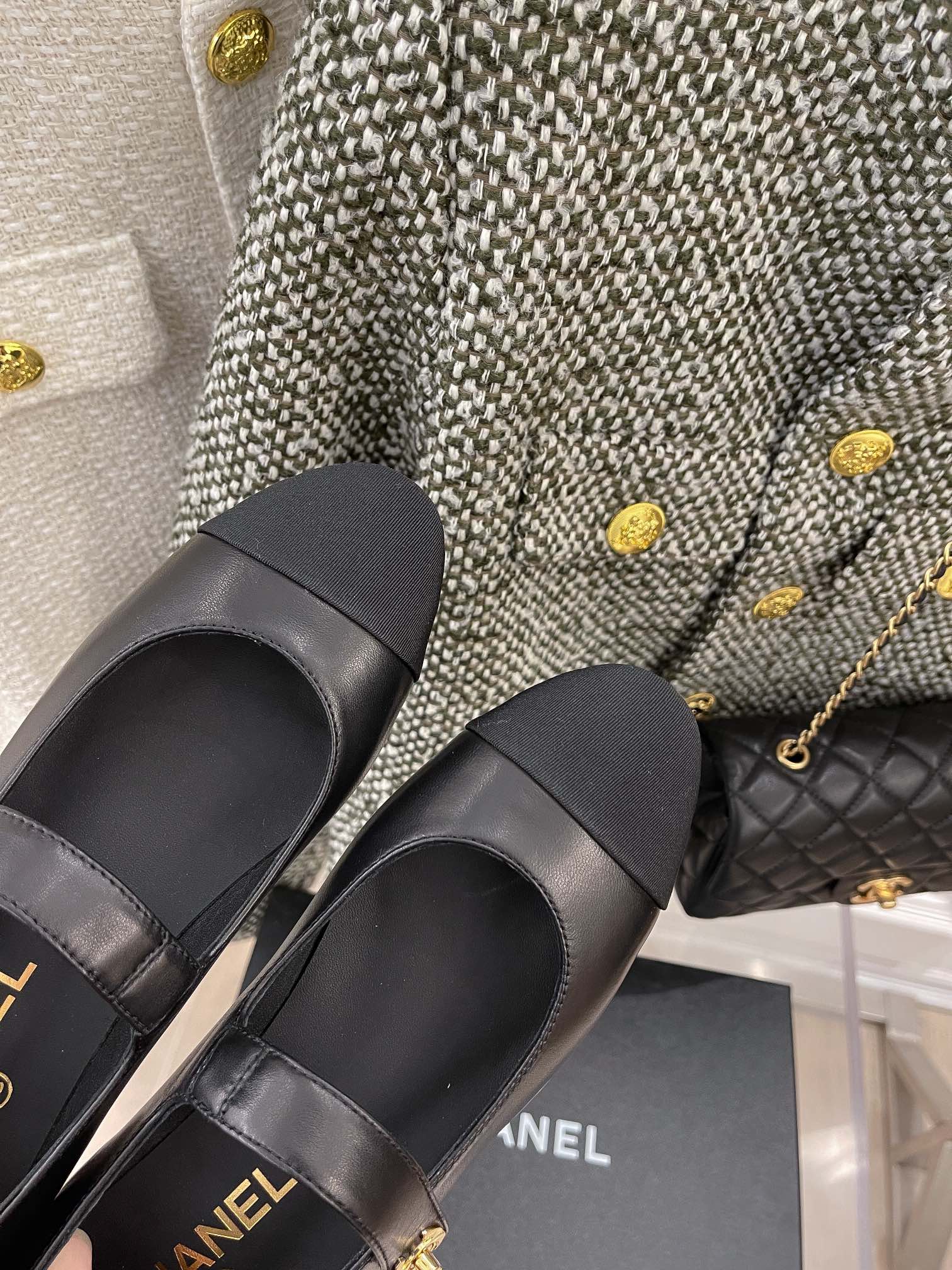 Chanel Sling Back 0.8 Inches Black
