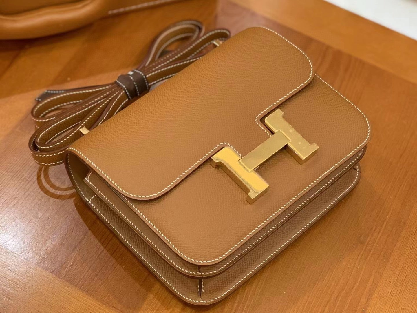 Hermes Constance Shoulder Bag 23cm Brown
