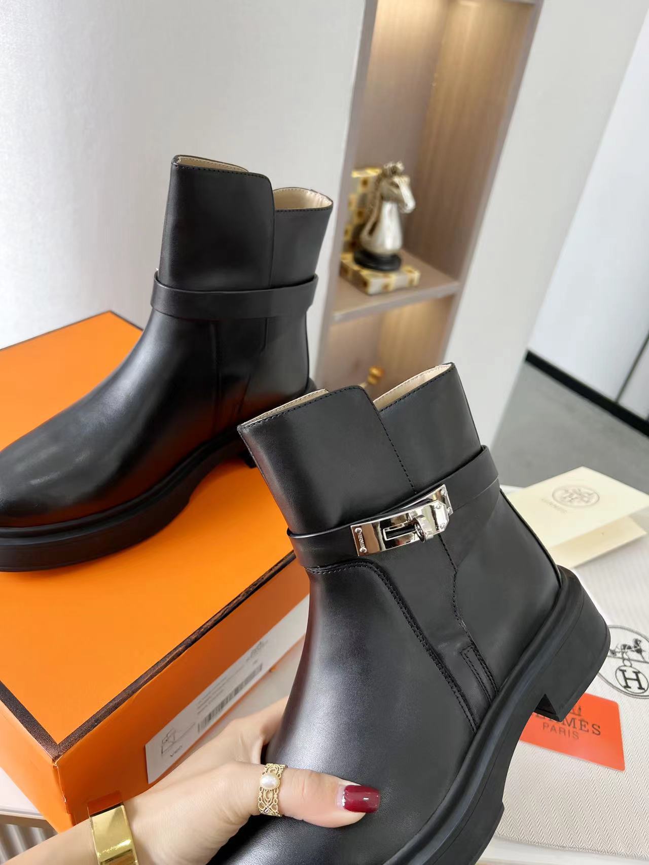 Hermes Neo Ankle Boot Black