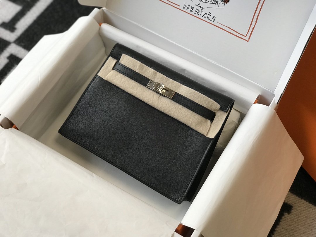 Hermes Handle Bag 22cm Black