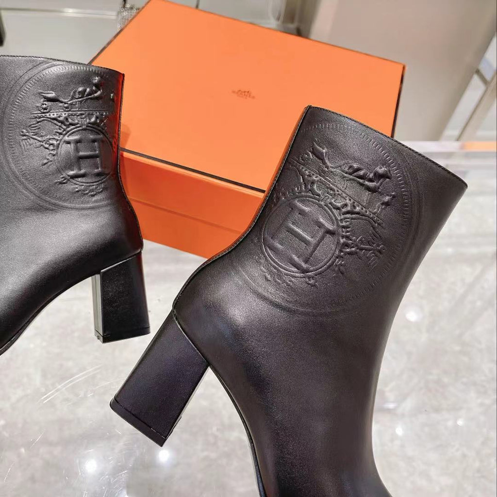 Hermes Saint Germain Ankle Boot Black