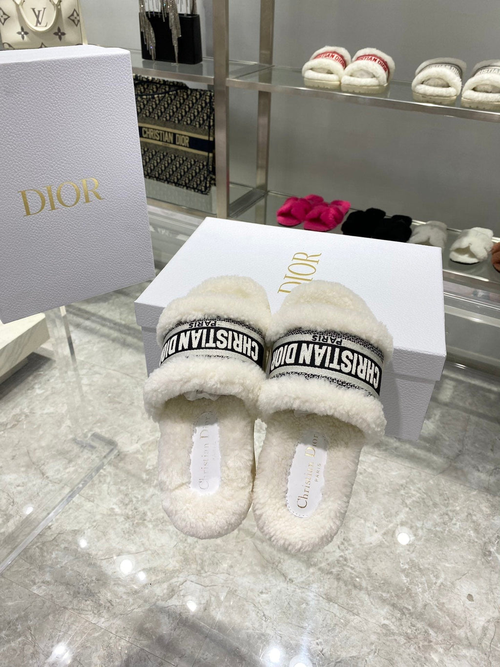 Dior Chez Moi Slide White