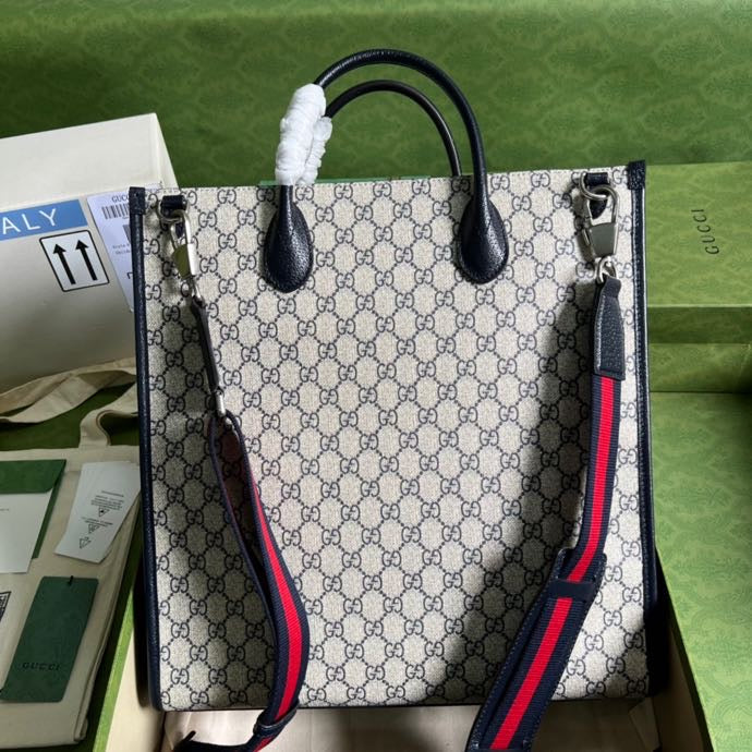 Gucci Tote Bag With Interlocking G 39cm Beige