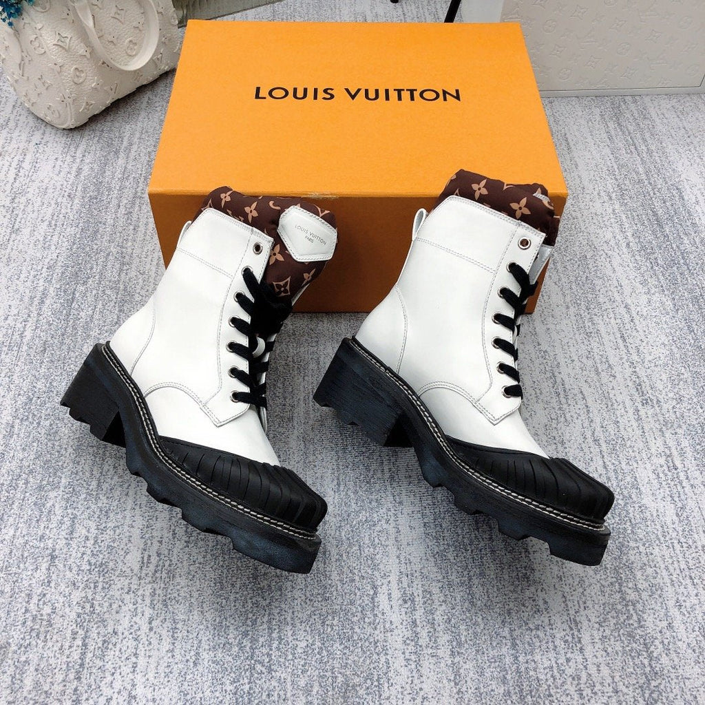Louis Vuitton Beaubourg Ankle Boot White