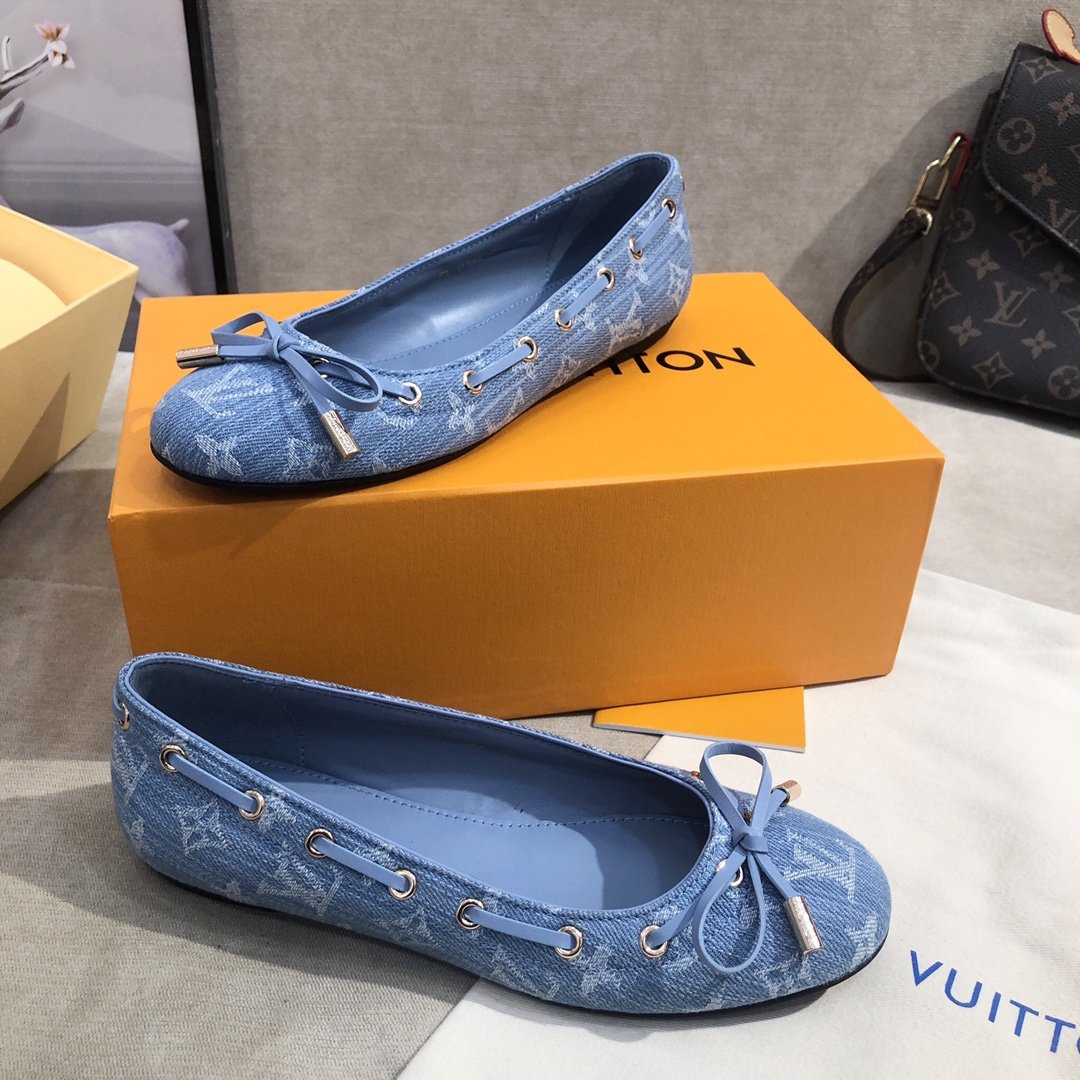 Louis Vuitton Gloria Flat Loafer Blue