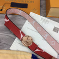 Louis Vuitton Iconic Reversible Belt Red