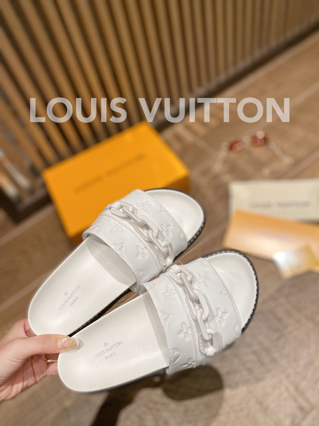 Louis Vuitton Unset Flat Comfort Mule White