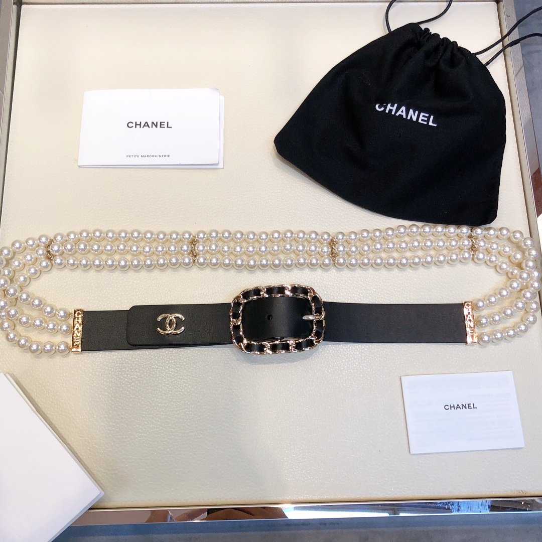 Chanel Belt With Double C Buckle