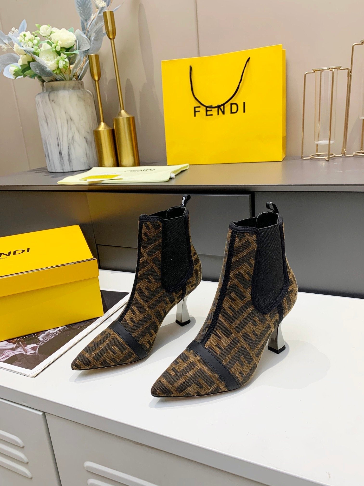 Fendi Karligraphy Brown