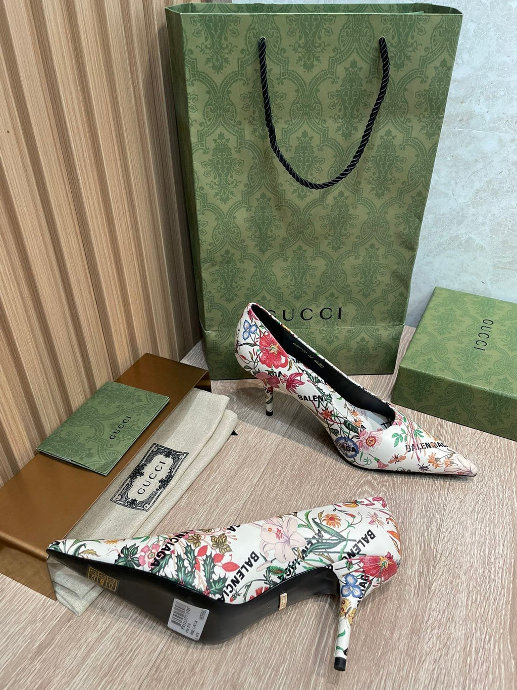 Gucci Balenciaga The Hacker Project Square Knife Pump