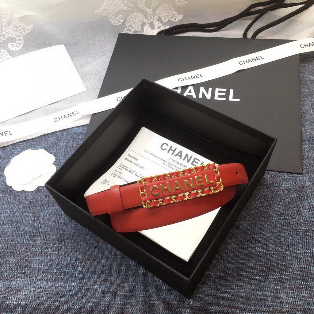 Chanel Belt With Double C Buckle