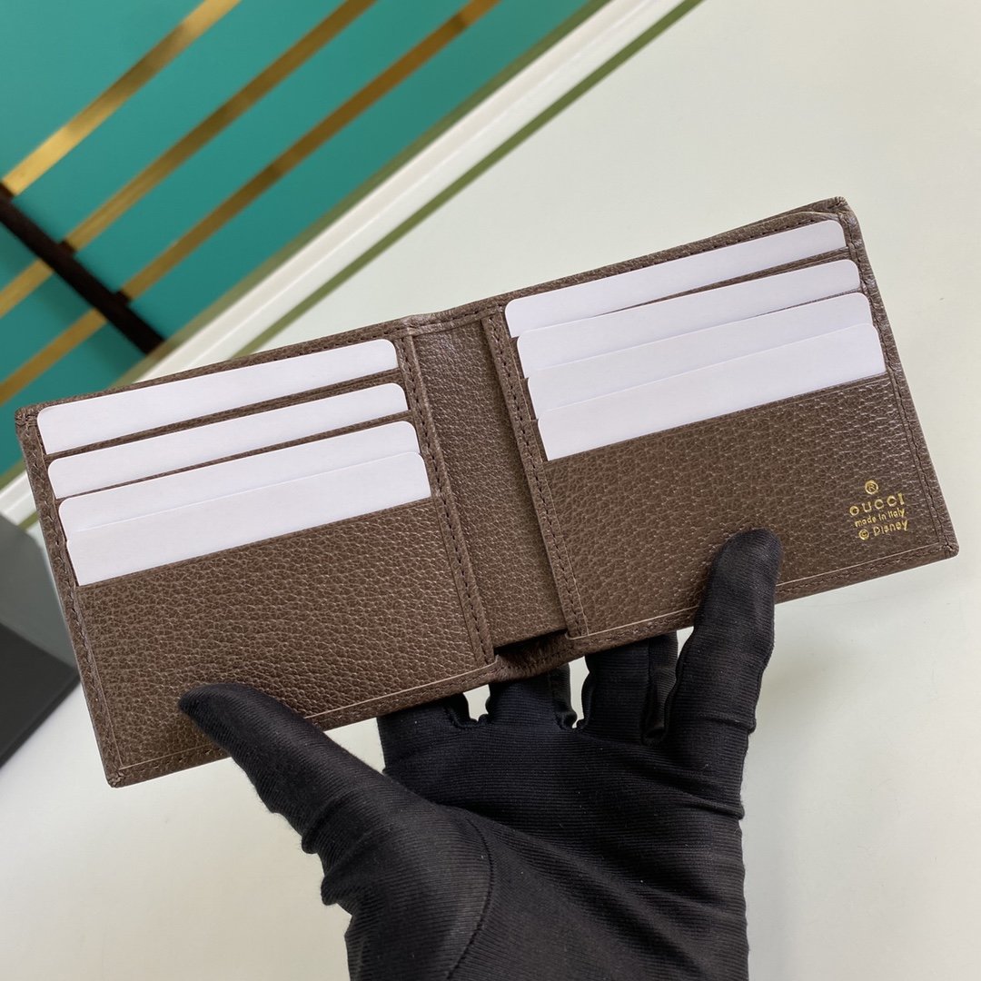 Gucci Disney Donald Duck Brown Wallet 11cm