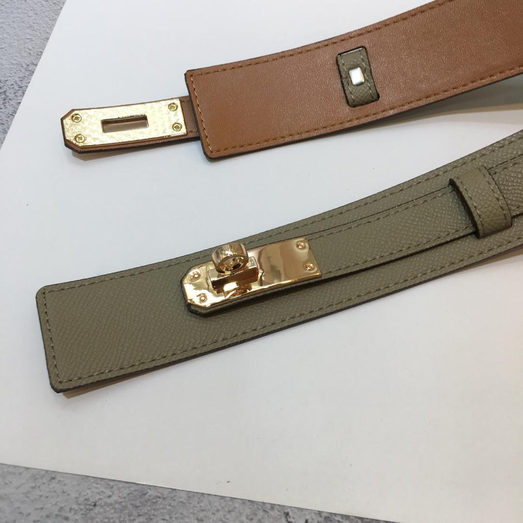Hermes Kelly Belt Beige