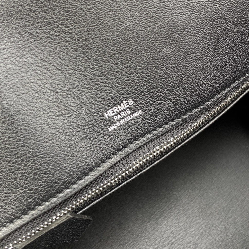 Hermes Etoupe Shadow Birkin 25 Black