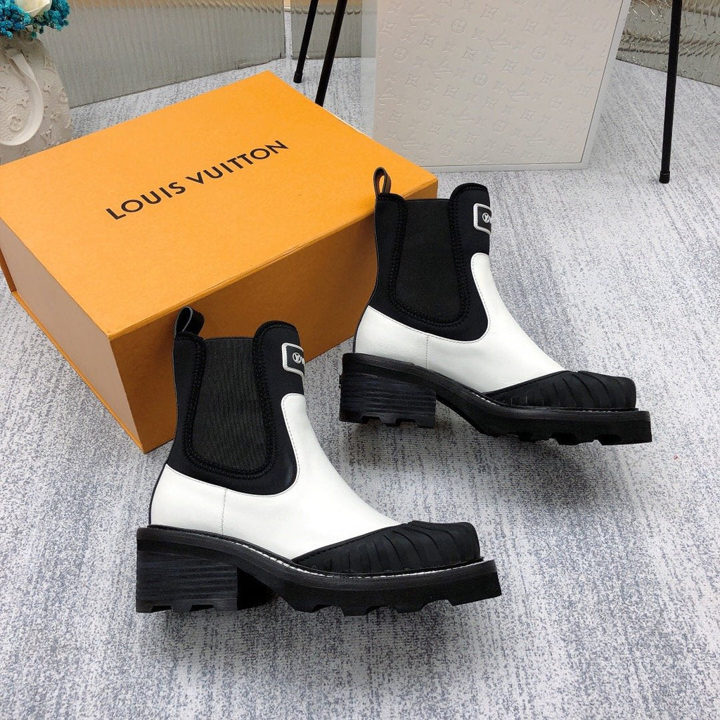 Louis Vuitton Beaubourg Ankle Boot Black/White