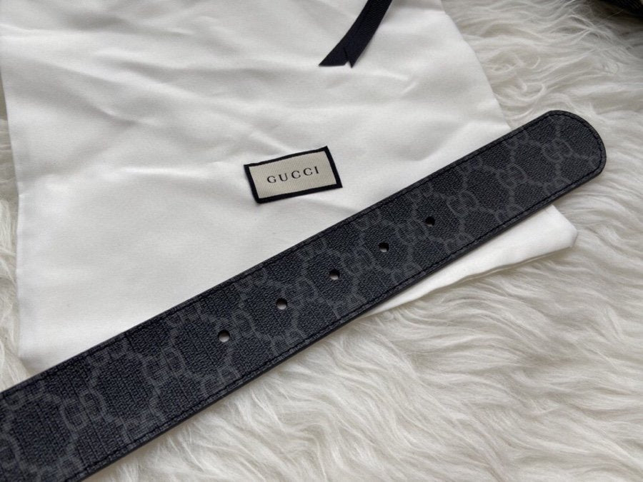 Gucci Belt With Double G Buckle Black