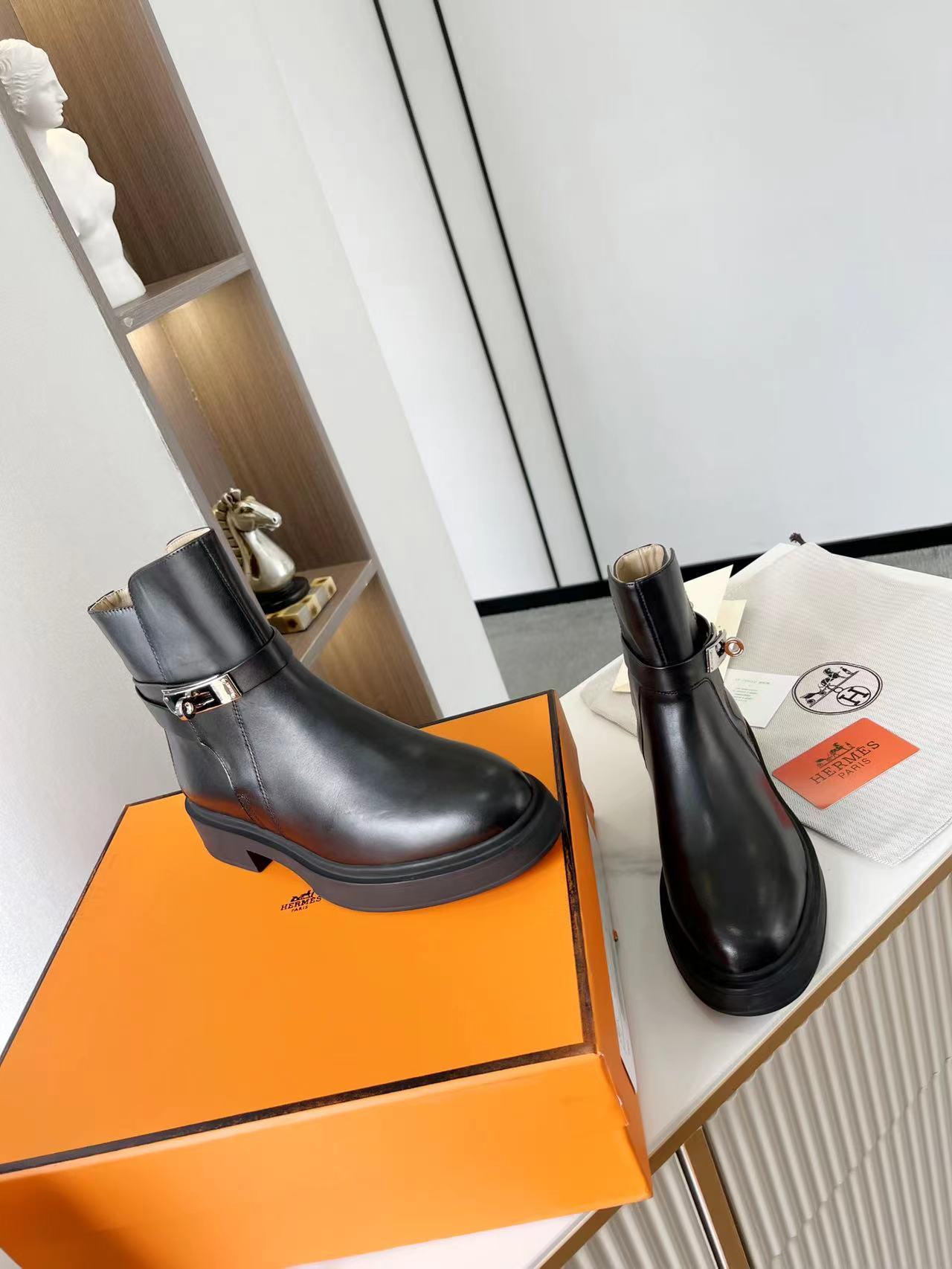 Hermes Neo Ankle Boot Black
