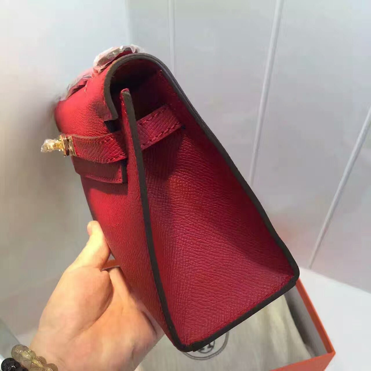 Hermes Kelly 22cm Red