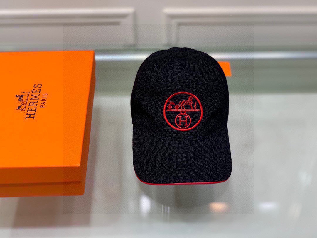 Hermes Davis H Primavera Cap Black