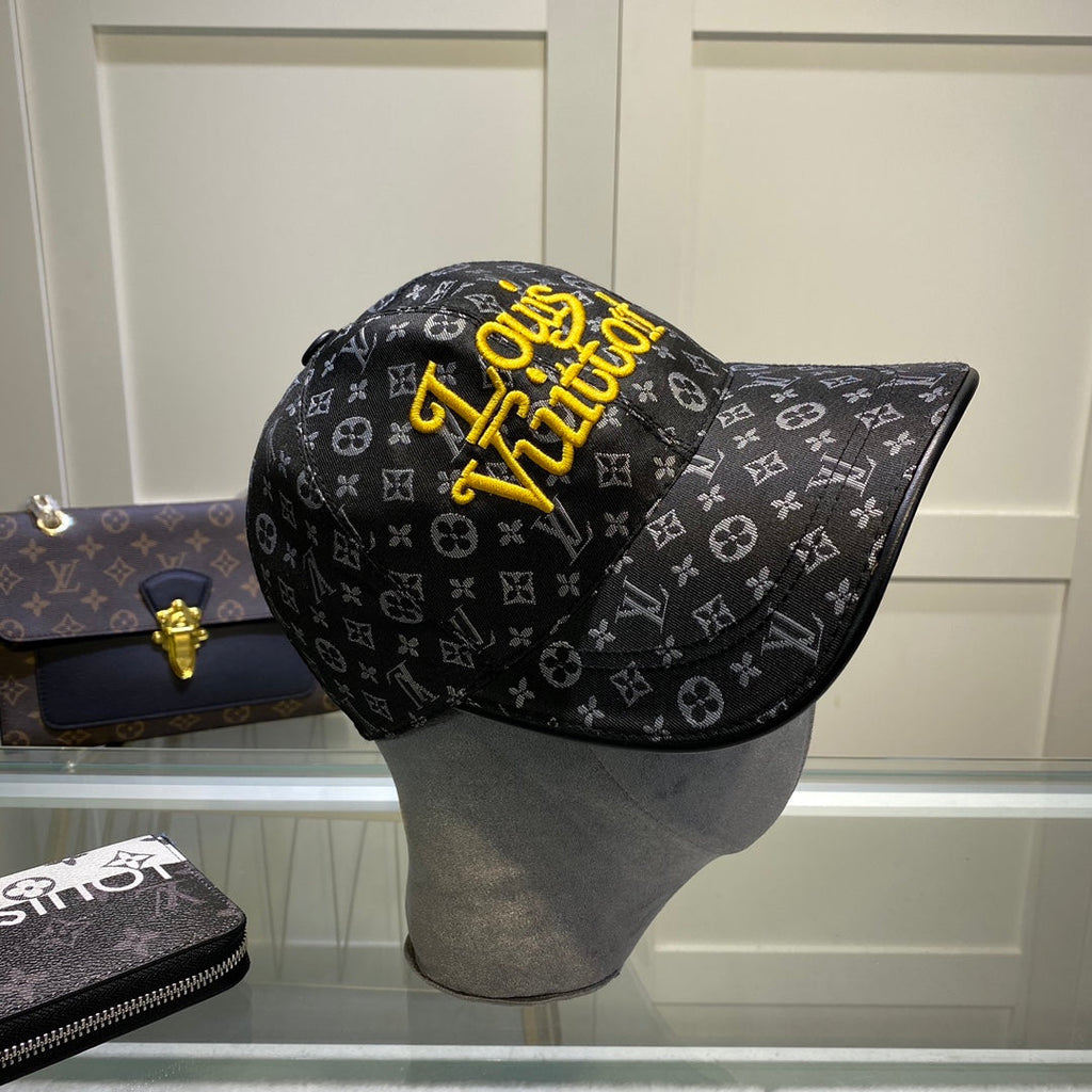 Louis Vuitton Monogram Embroidered Baseball Cap
