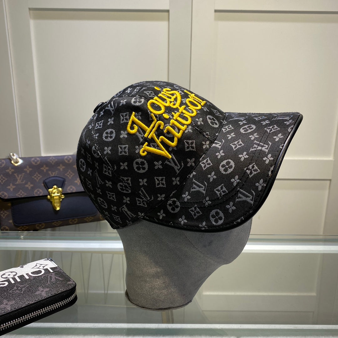 Louis Vuitton Monogram Embroidered Baseball Cap