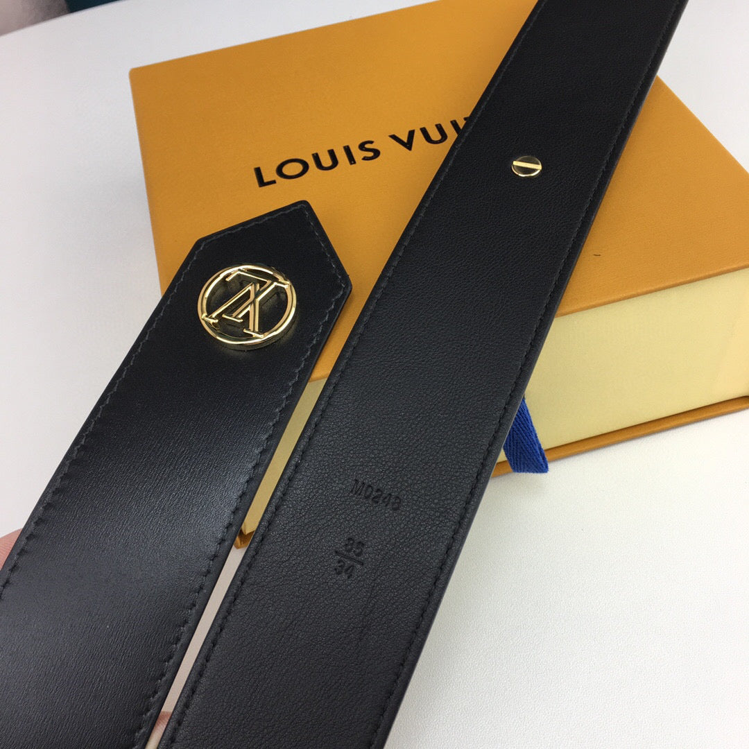 Louis Vuitton Cricle Iconic Belt Black