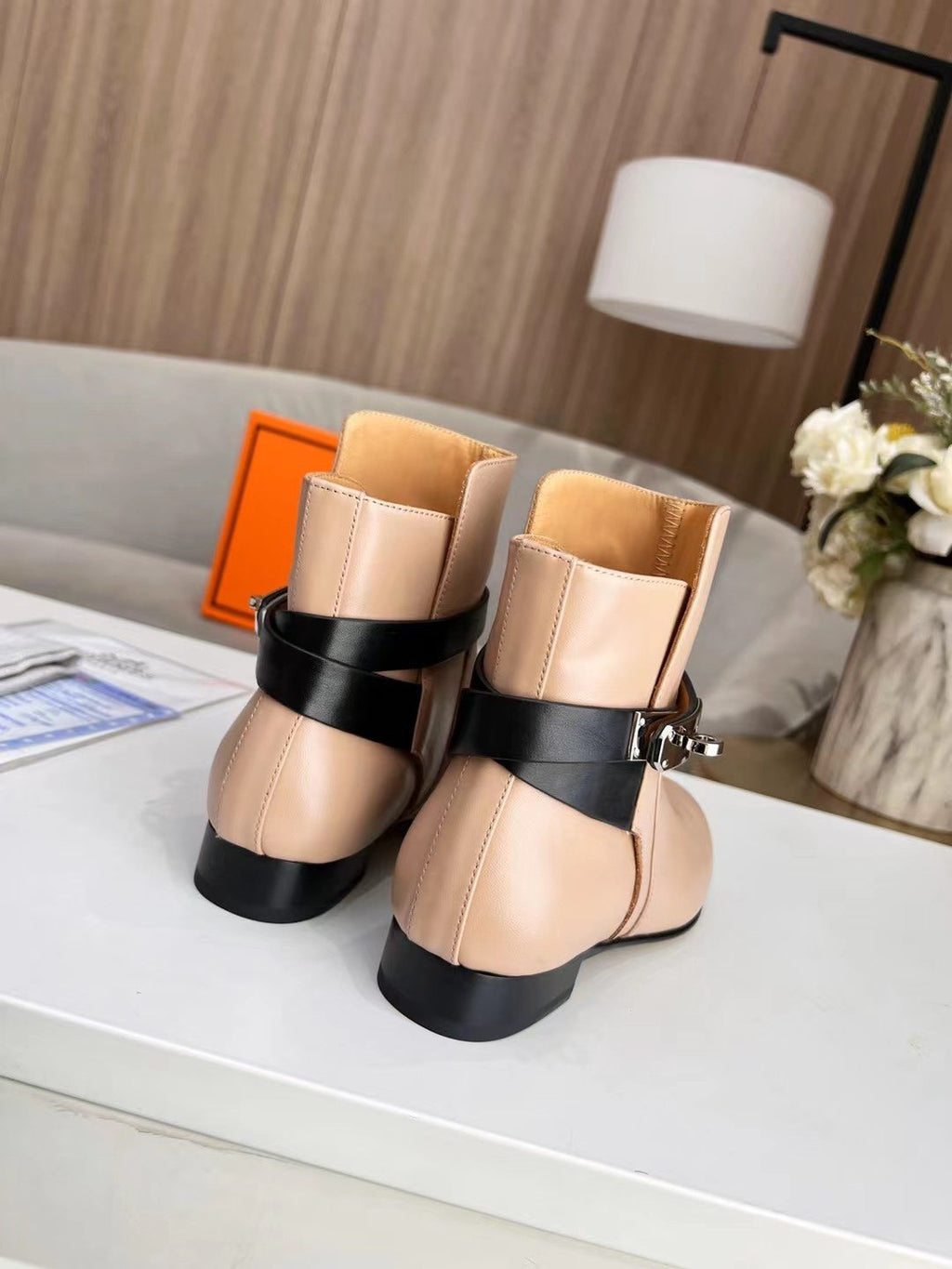 Hermes Neo Ankle Boot Beige