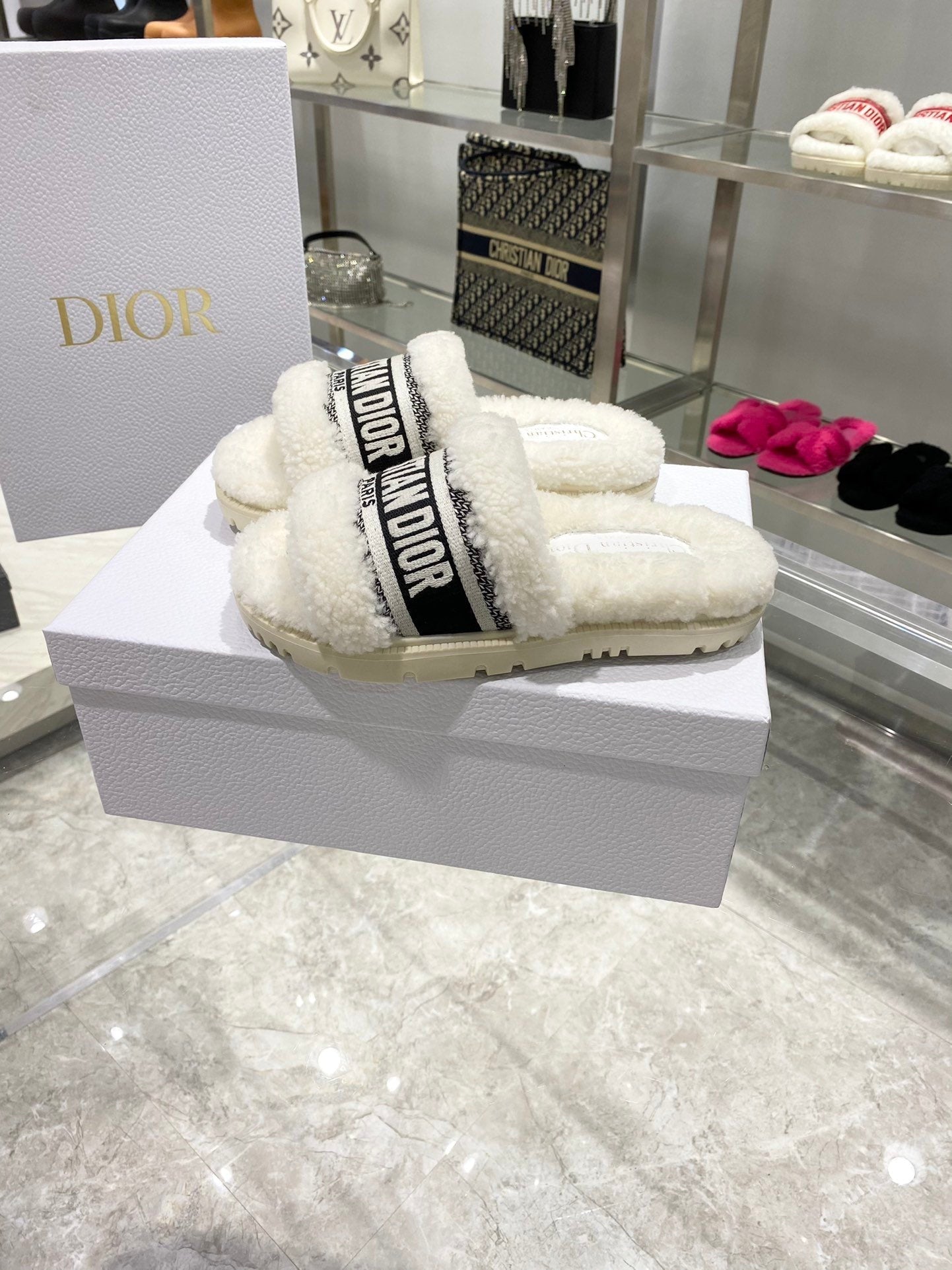 Dior Chez Moi Slide White