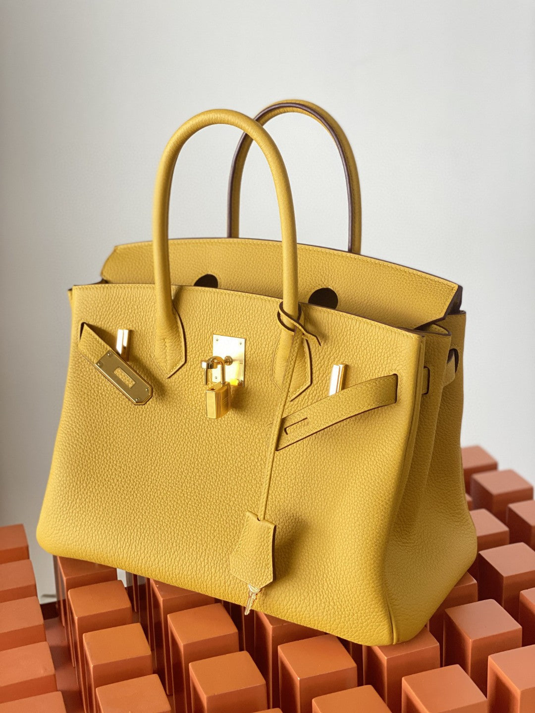 Hermes Birkin 30 Nata Swift Gold Hardware Yellow