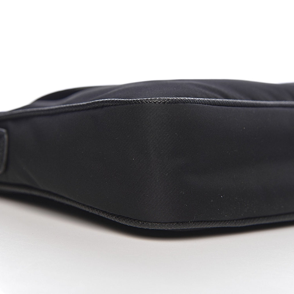 Black Nylon Saffiano Crossbody