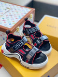 Louis Vuitton Archlight Sandals Calfskin Leather Spring/Summer Collection Red