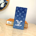 Louis Vuitton Monogram Brazza Wallet 19cm Blue