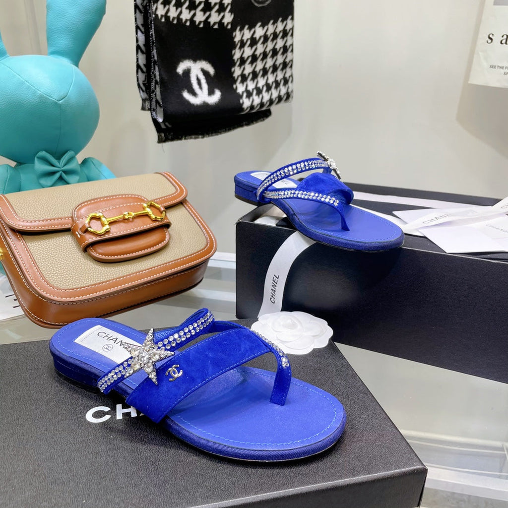 Chanel Sandals Blue