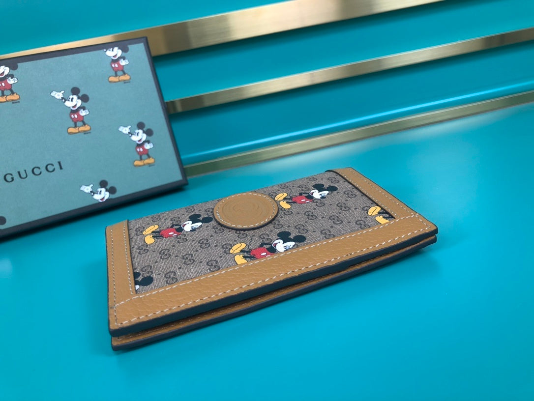 Gucci Disney Mickey Beige Wallet 15cm